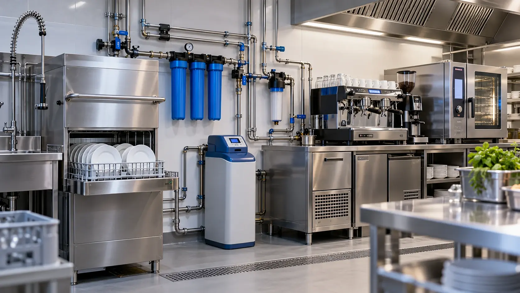 Wasseraufbereitung für einen Gastronomiebetrieb
